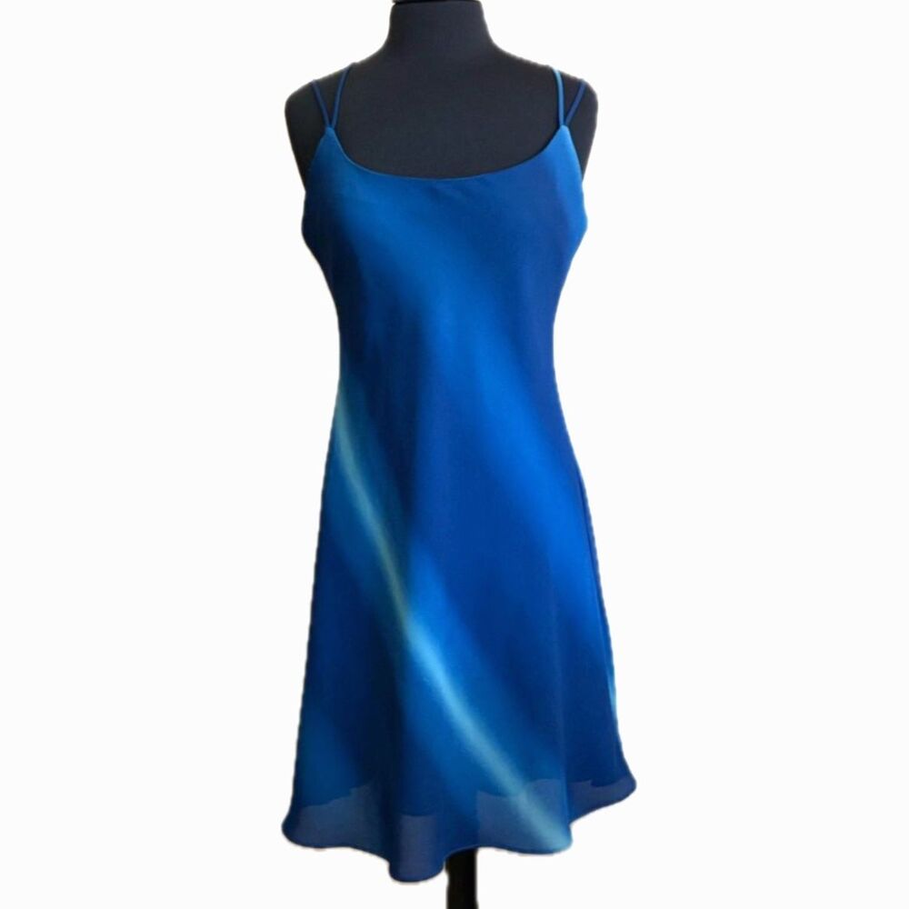 Blue Galaxy Sky Ombre Dress Formal Cocktail Juniors 11 Small